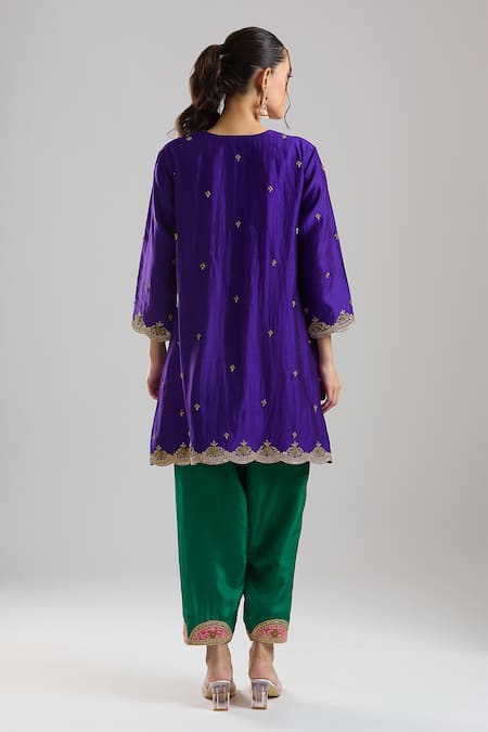 Surbhi Shah Embroidered Kurta Salwar Set 