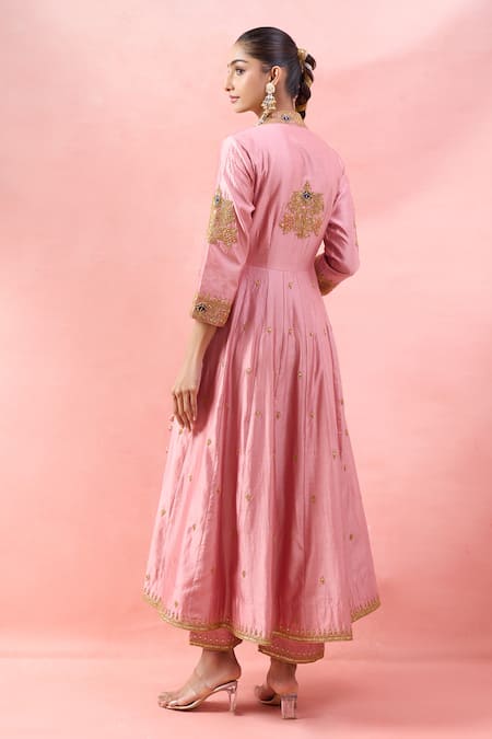 Surbhi Shah Embroidered Angarkha Set 