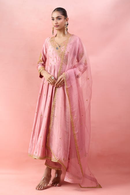 Surbhi Shah Embroidered Angarkha Set 