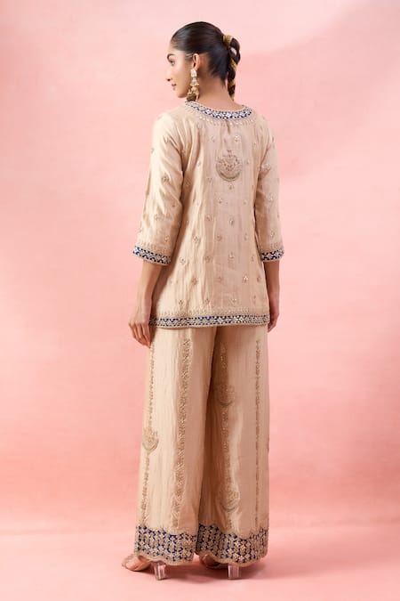 Surbhi Shah Embroidered Kurta Palazzo Set 