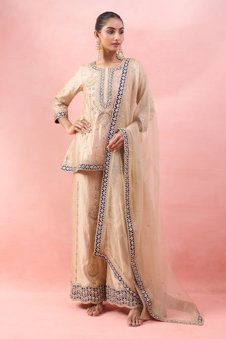 Surbhi Shah Embroidered Kurta Palazzo Set 