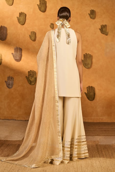 Masaba Gilded Embroidered Kurta & Pant Set 