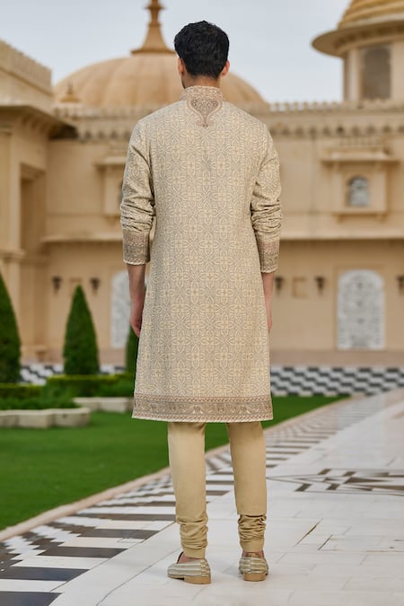 Tarun Tahiliani Printed Kurta & Churidar Set  