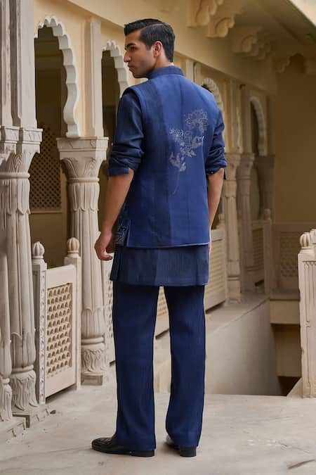 Tarun Tahiliani Embroidered Nehru Jacket Set 