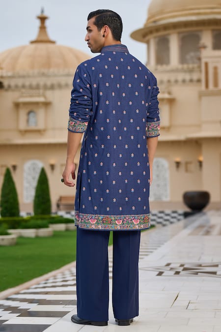 Tarun Tahiliani Hand Embroidered Kurta & Trouser Set 