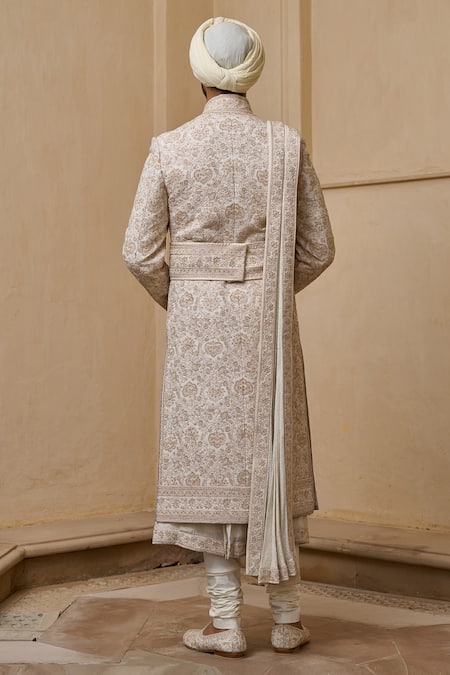 Tarun Tahiliani Dori Embroidered Sherwani Kurta Set  