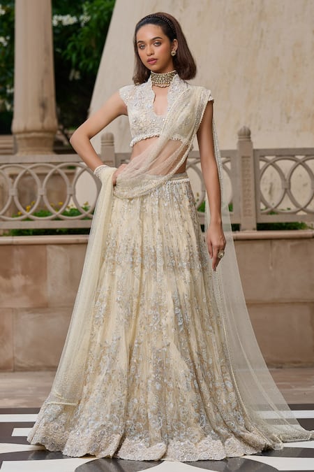 Tarun Tahiliani Crystal Embellished Lehenga Set  