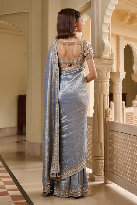 Tarun Tahiliani Banarasi Saree & Embroidered Blouse 