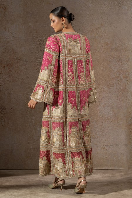 Tarun Tahiliani Pichwai Embellished Jacket Trouser Set 