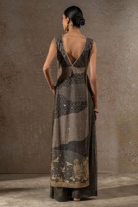 Tarun Tahiliani Pichwai Zardozi & Crystal Embroidered Jumpsuit 