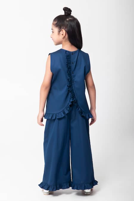 Partykles Planet Embroidered Top & Pant Set 