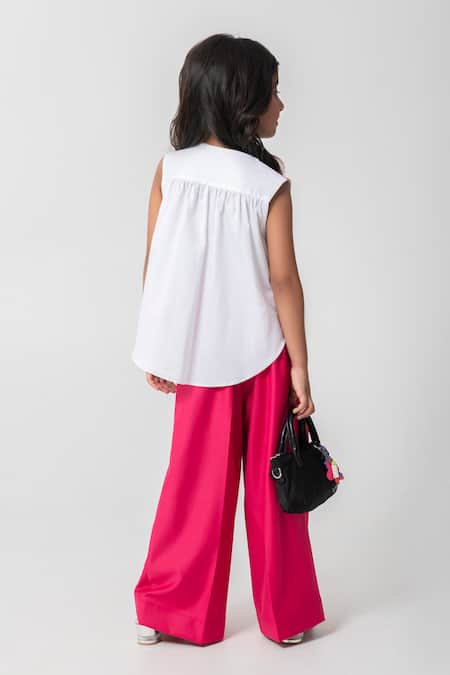 Partykles Strawberry Embroidered Waistcoat & Pant Set 