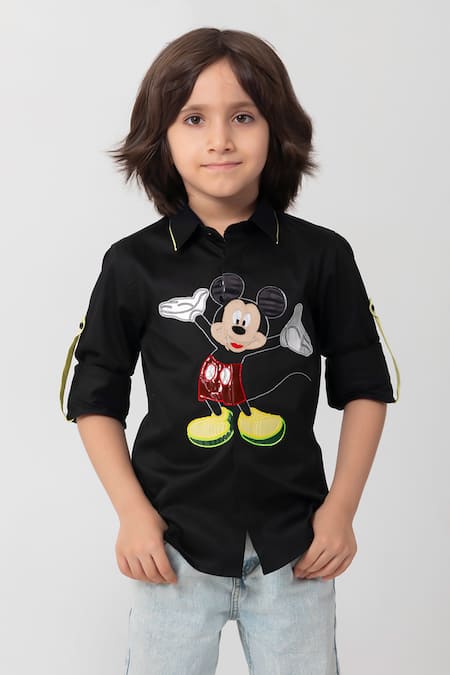 Partykles Mickey Patchwork Shirt 