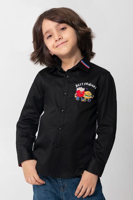 Partykles Bestfriends Placement Embroidered Shirt 