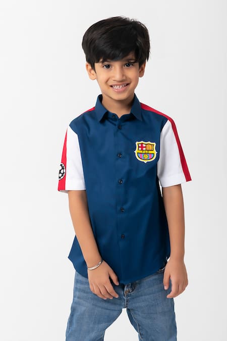 Partykles Football Embroidered Shirt 
