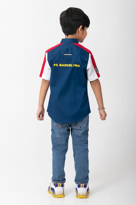 Partykles Football Embroidered Shirt 