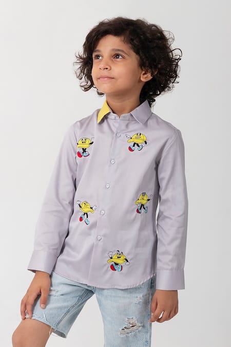 Partykles Expression Embroidered Shirt 
