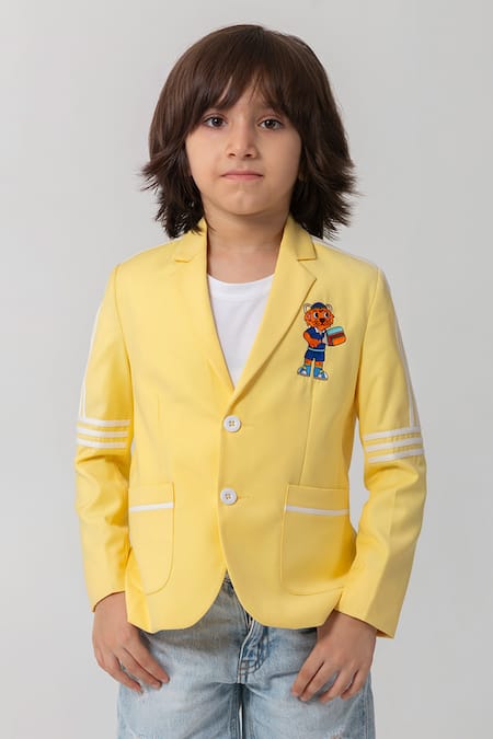 Partykles Placement  Embroidered Blazer 