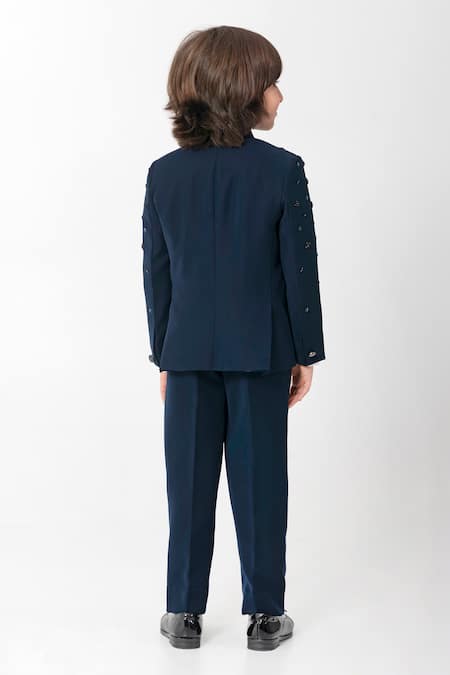 Partykles Embroidered Bandhgala Set 