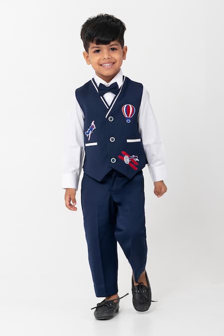 Partykles Aeroplane & Hot Air Balloon Waistcoat Set 