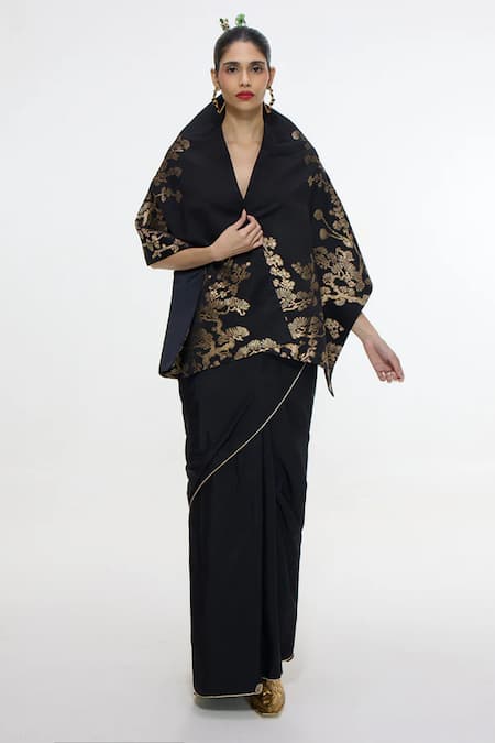 Ekaya Banaras Cherry Blossom Handwoven Shawl 