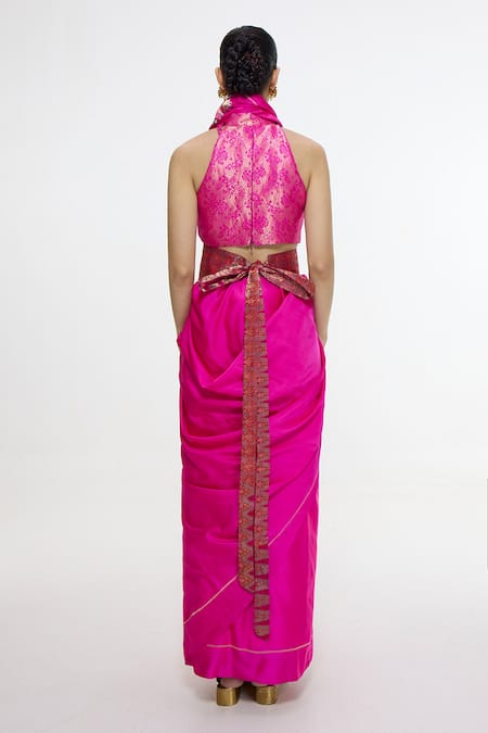 Ekaya Banaras Handwoven Kadhwa Banarasi Saree 