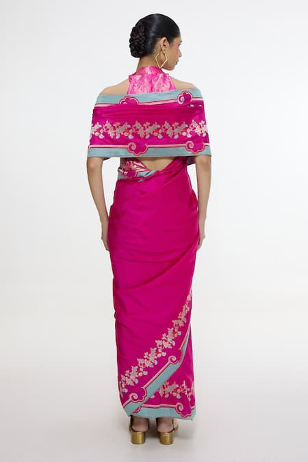 Ekaya Banaras Floral Handwoven Saree 