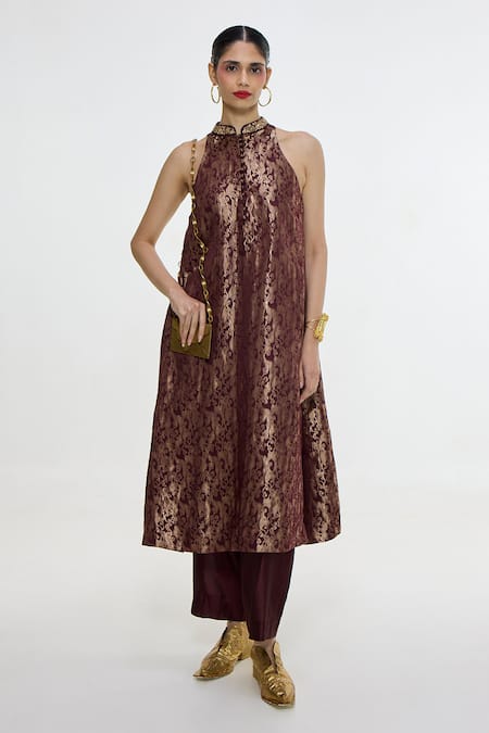 Ekaya Banaras Handwoven Kurta & Pant Set 