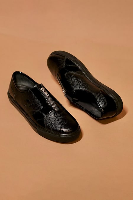 Dmodot Scarpo Zippo Lustro Leather Sneakers 