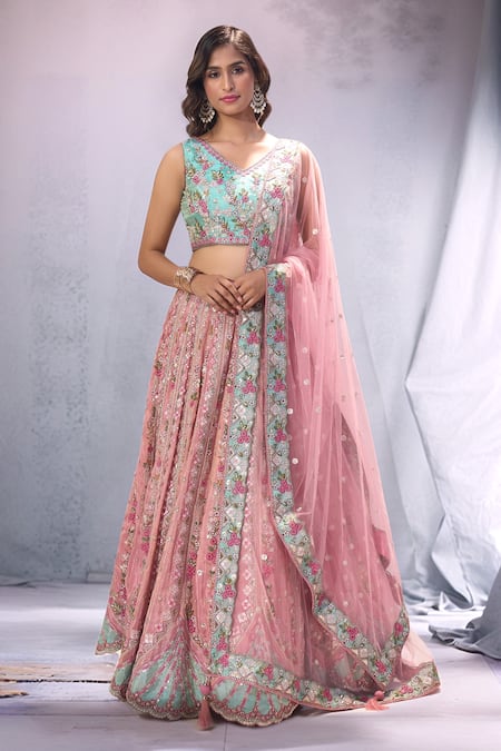 Samyukta Singhania Embroidered Lehenga Blouse Set 