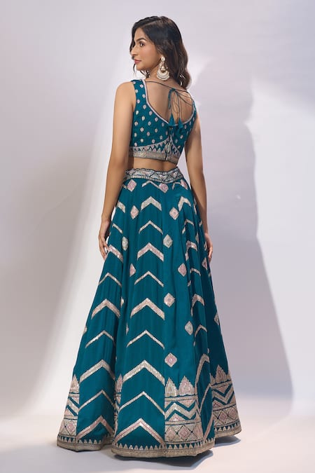 Samyukta Singhania Embroidered Lehenga Blouse Set 