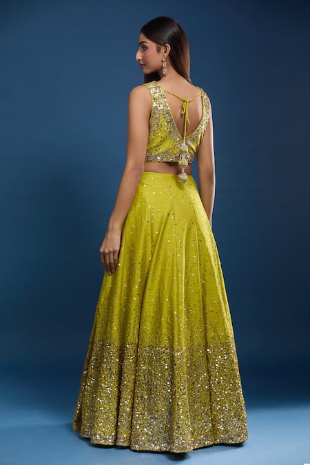 Samyukta Singhania Sequin Embroidered Lehenga Set 