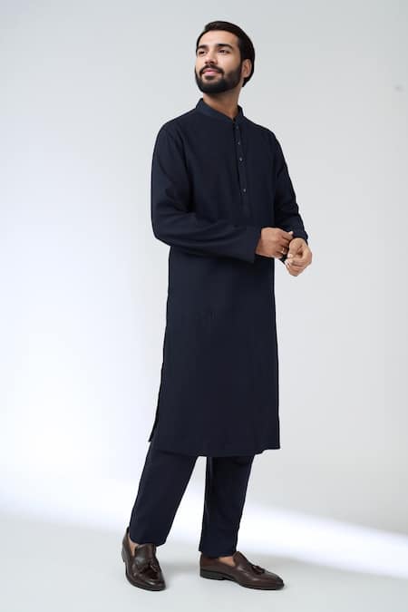 Aariyana Couture Mandarin Collar Kurta Set 