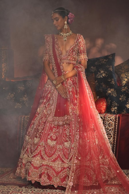 House of ayra Mystique Embroidered Bridal Lehenga Set  