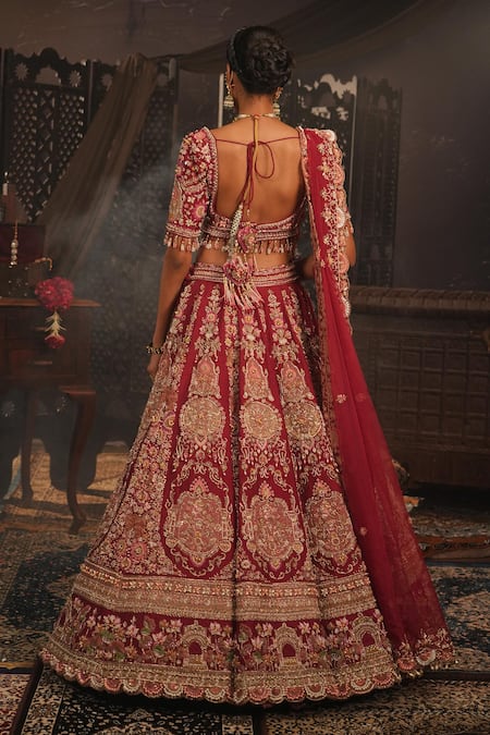 House of ayra Saanj Embroidered Bridal Lehenga Set 