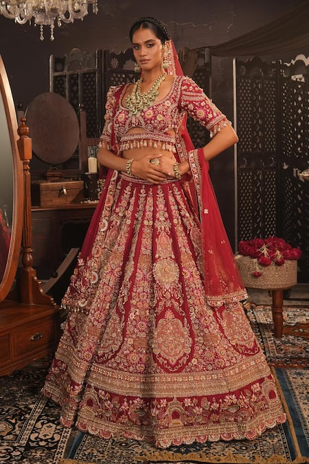 House of ayra Saanj Embroidered Bridal Lehenga Set 