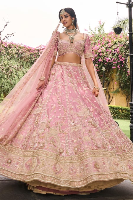 House of ayra Orchid Embellished Bridal Lehenga Set 