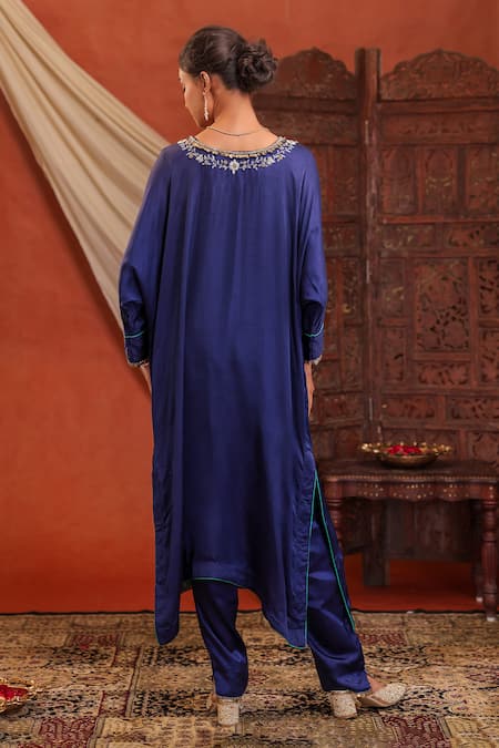 Farha Syed Embroidered Kaftaan & Pant Set 