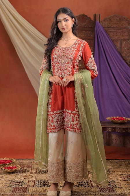Farha Syed Embroidered Kurta & Pant Set 