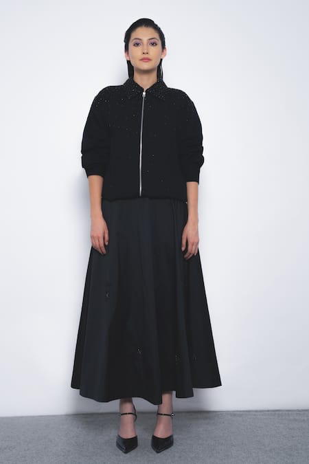 Leh Studios Stargaze Embellished Linen Jacket 