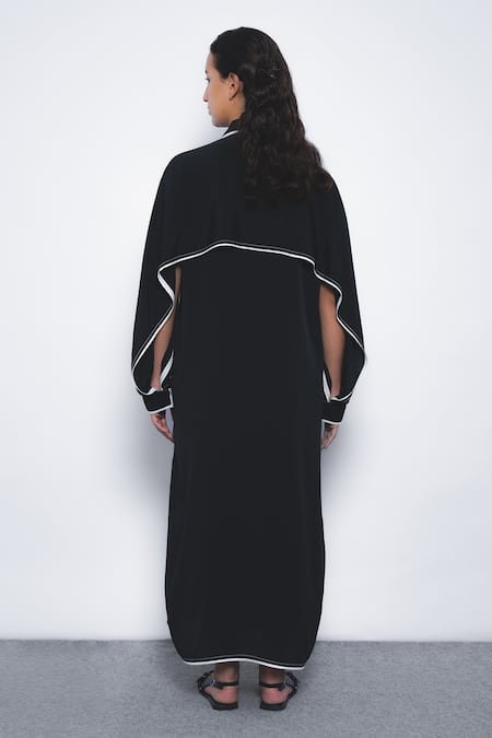 Leh Studios Elian Contrast Piped Shirt Dress 