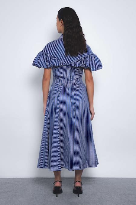 Leh Studios Cumulus Ruffled Shoulder Dress 