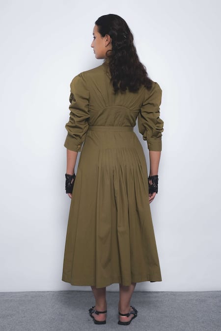Leh Studios Oribu Cotton Shirt Dress  
