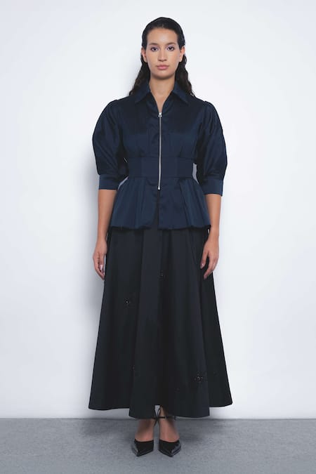 Leh Studios Ame Peplum Top  