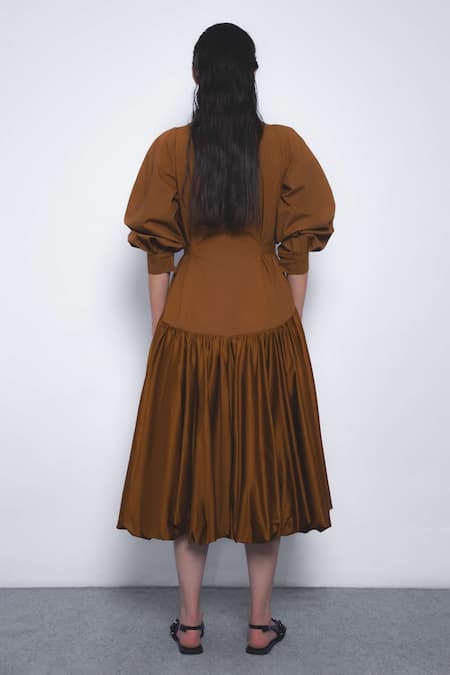 Leh Studios Kiho Cotton Collared Dress  