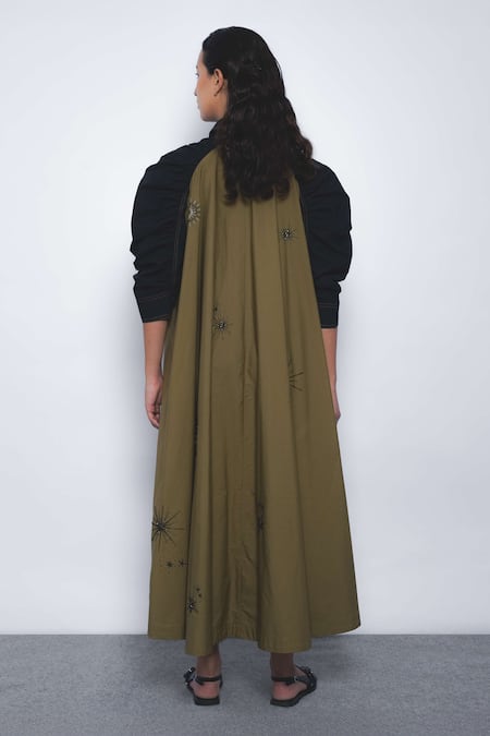 Leh Studios Embroidered Cotton Alea Dress 