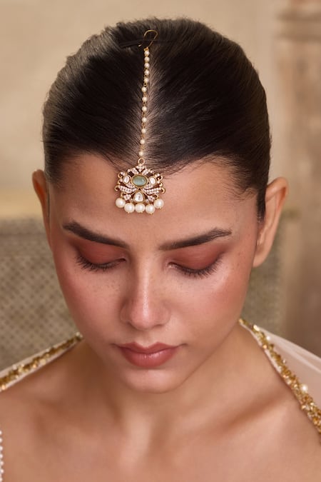 Paisley Pop Polki Embellished Maangtikka 