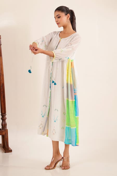 Tatwa Chequered Pattern Kurta 