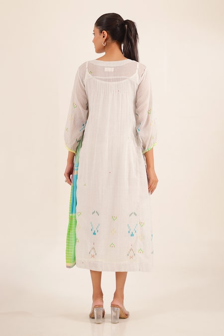 Tatwa Chequered Pattern Kurta 