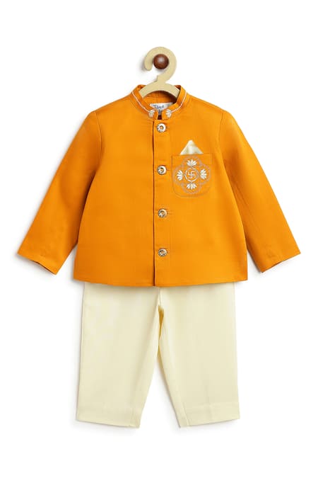 Tiber Taber Embroidered Bandhgala & Pant Set 